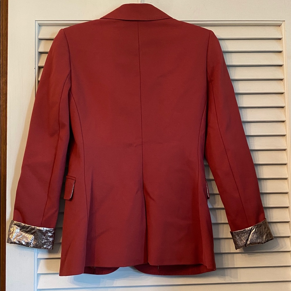 WHBM rust colored stretch blazer - image 4
